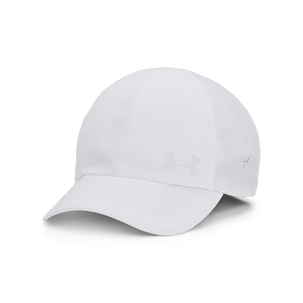 Under Armour Sombrero Ajustable ISO-Chill Launch Run Sombrero para Mujer - Blanco - Talla Única