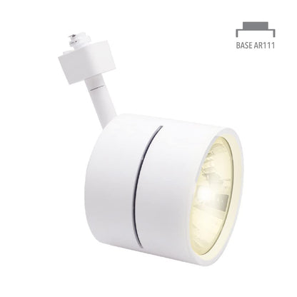 Tecnolite Lámpara Spot de Riel Dirigible Potencia Máx. 60 W, Base G53, Foco AR111 no incluido