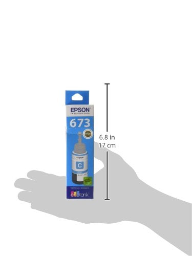 Epson C13T673220 Cartucho de Tinta color Cyan para L800, L1800, T673220, Talla unica, Cian