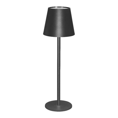 Tecnolite Lámpara de Mesa LED Portátil Recargable, Luz Ajustable Táctil - 38 centímetros - Negro