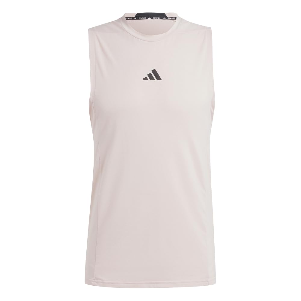 Adidas Tanque D4T Camiseta para Hombre - Rosa arenoso - XXL