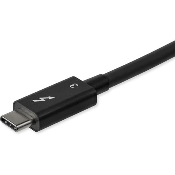 StarTech.com TBLT34MM80CM - Cable Thunderbolt (Masculino, Masculino, 0.8 m, Negro, Níquel, 40 Gbit/s)