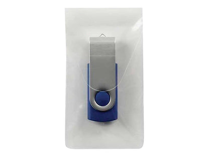 Smead 68150 - Bolsillo para unidad flash USB autoadhesiva, 2 pulgadas de ancho x 3,5 pulgadas de alto, transparente 6 por paquete