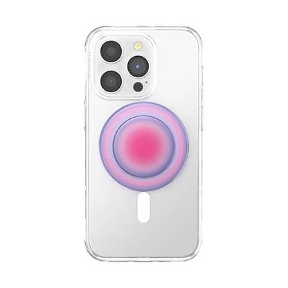 PopSockets - Empuñadura para teléfono MagSafe con Soporte, Soporte magnético, Parte Superior Intercambiable, sujeción Segura para iPhone MagSafe, Agarre para teléfono y Tablet, Bonitos enchufes, Rosa