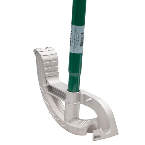 GREENLEE - Doblatubos, Cabezal de Curvadora Manual de Aluminio con Mango para EMT de 3/4", Rígido/IMC de 1/2", Herramientas Manuales Profesionales