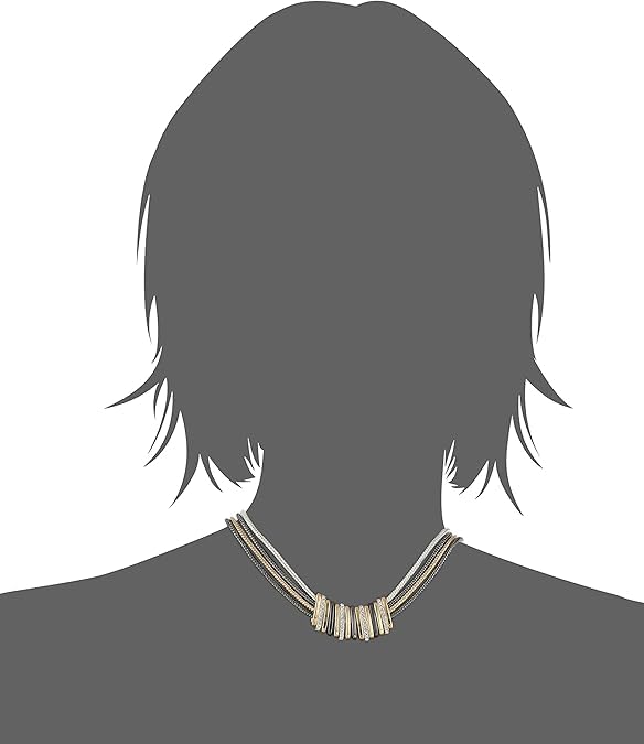 NINE WEST - Collar con babero frontal ajustable