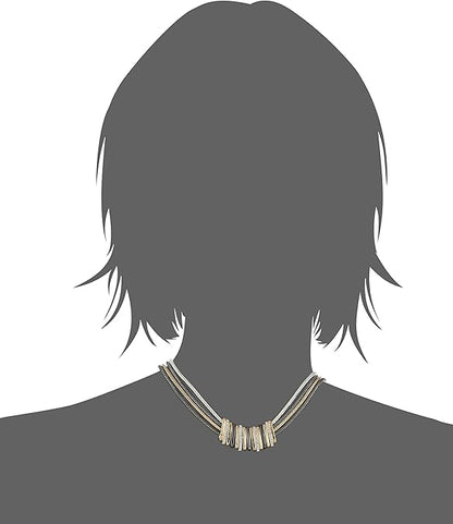 NINE WEST - Collar con babero frontal ajustable