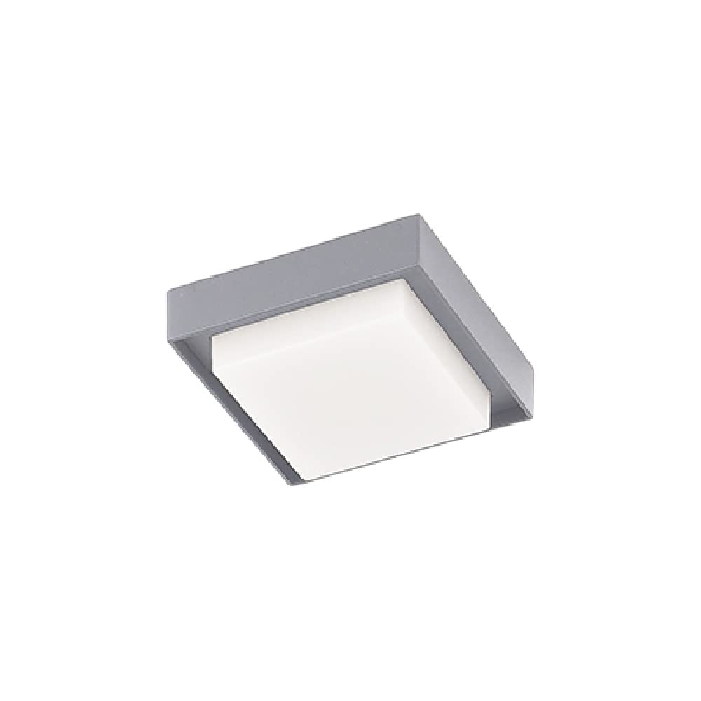 Tecnolite Lámpara Plafón LED 15 W - Luz de Día, IP54, IK05, Lámpara de Techo de Sobreponer Cuadrada, LED integrado (15PTLLED1131CV65G)