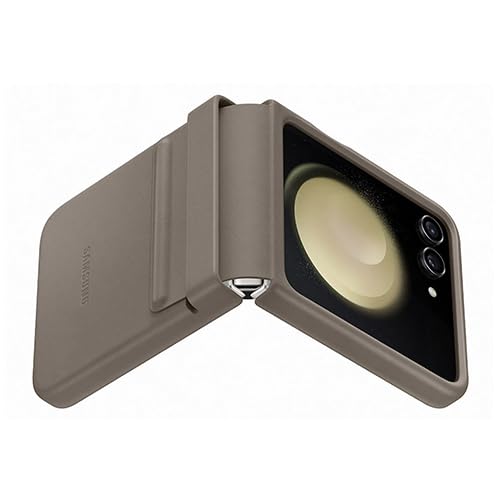 Accesorios Samsung Galaxy Flip 5 Flap Leather Cover Etoupe