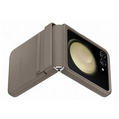 Accesorios Samsung Galaxy Flip 5 Flap Leather Cover Etoupe