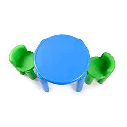 Little tikes Brillante 'n Bold sillas y Mesa, Color Verde y Azul