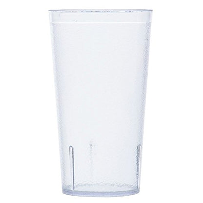 G.E.T. Vasos de plástico resistentes para restaurante, 16 onzas, transparentes (juego de 12)