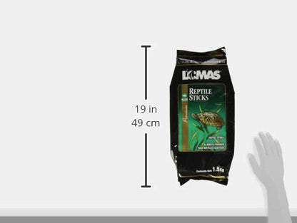 Lomas Alimento para Tortugas, Ranas y Tritones 1.5 kg, en Sticks para Reptiles Acuáticos y Anfibios, Vitaminas y Calcio para Desarrollo Saludable
