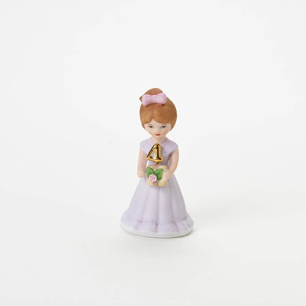 Enesco E9528 Growing up Girls from Brunette Age 4 Figurine 3.5 IN