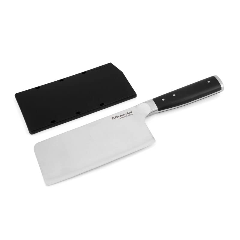 KitchenAid Gourmet Cuchillo De Carne | Negro, 6", Cuchillo Forjado, Triple Remache, Cubierta Personalizada