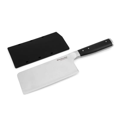 KitchenAid Gourmet Cuchillo De Carne | Negro, 6", Cuchillo Forjado, Triple Remache, Cubierta Personalizada