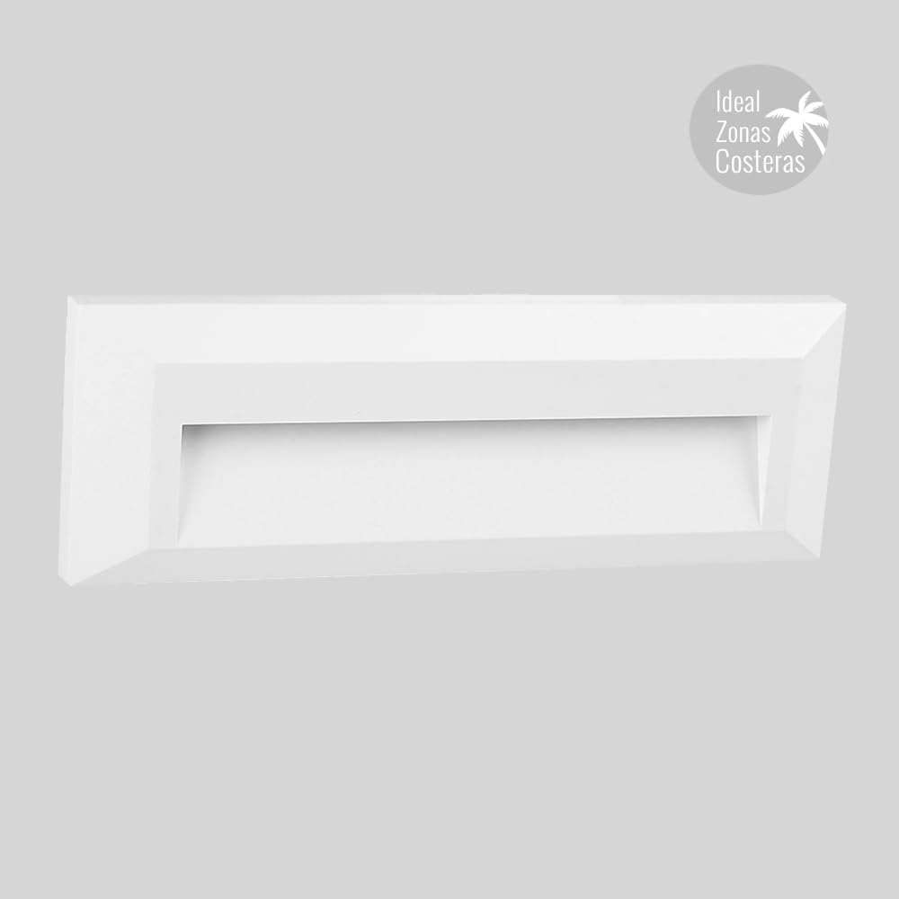 Tecnolite - Lámpara de exterior LED para sobreponer, 1.5 W, Luz blanca neutra, ideal zona costera