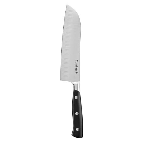 Cuisinart C77TR-8SL Cuchillo clásico con remache triple, 20.3 cm, negro, cuchillo santoku 17.8 cm (7"), Negro, 1