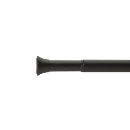 Umbra Chroma 7/8-Inch Drapery Tension Rod for Window, 36 to 54-Inch, Black
