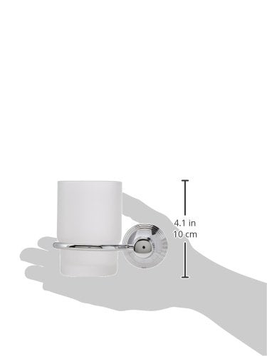 Urrea IB.07 Porta Cepillos de Empotrar con Vaso de Cristal Ibiza
