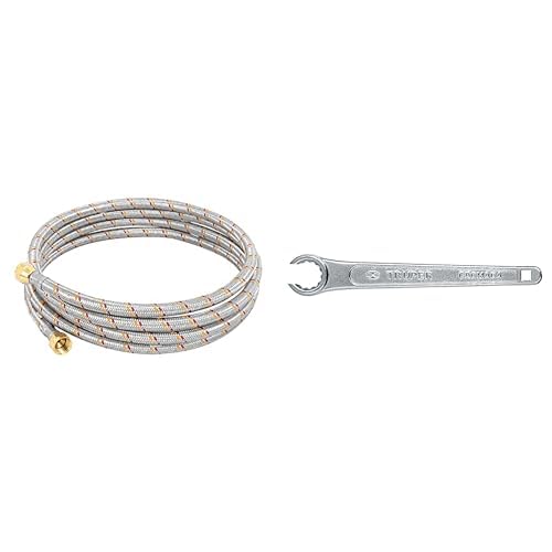 Pretul Manguera para Gas de Aluminio 3/8" con Regulador o Llave - 300 cm - Manguera gas + Llave LL-GA