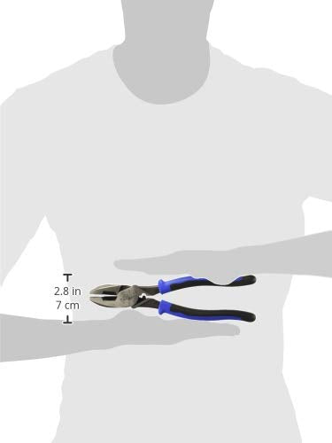 KLEIN TOOLS KT215-9 | Pinza De Electricista | 9" | Alta Palanca | Pinza de electricista de alta palanca para cortar con menos esfuerzo; su pinza de corte brinda precisión y agarre firme.