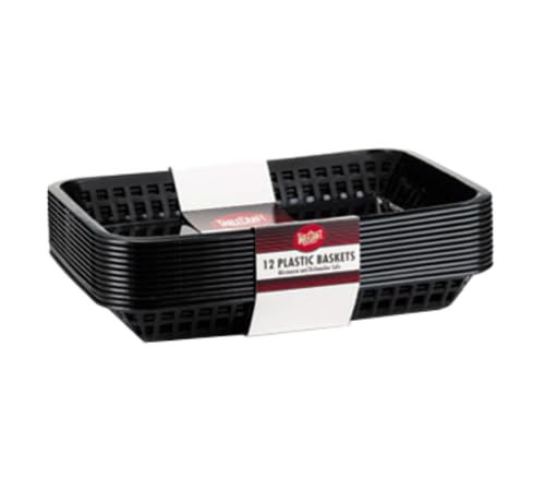TableCraft Products C1079BK Cesta grande grande, color negro (3 cajas de 12)