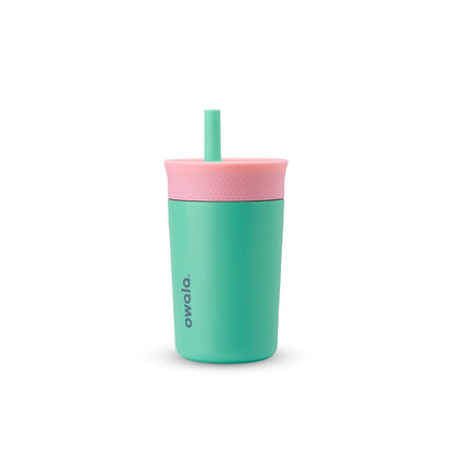 Owala Vaso Aislante de Acero Inoxidable para Niños, 12 Oz - Reel Cool Fish - Liso