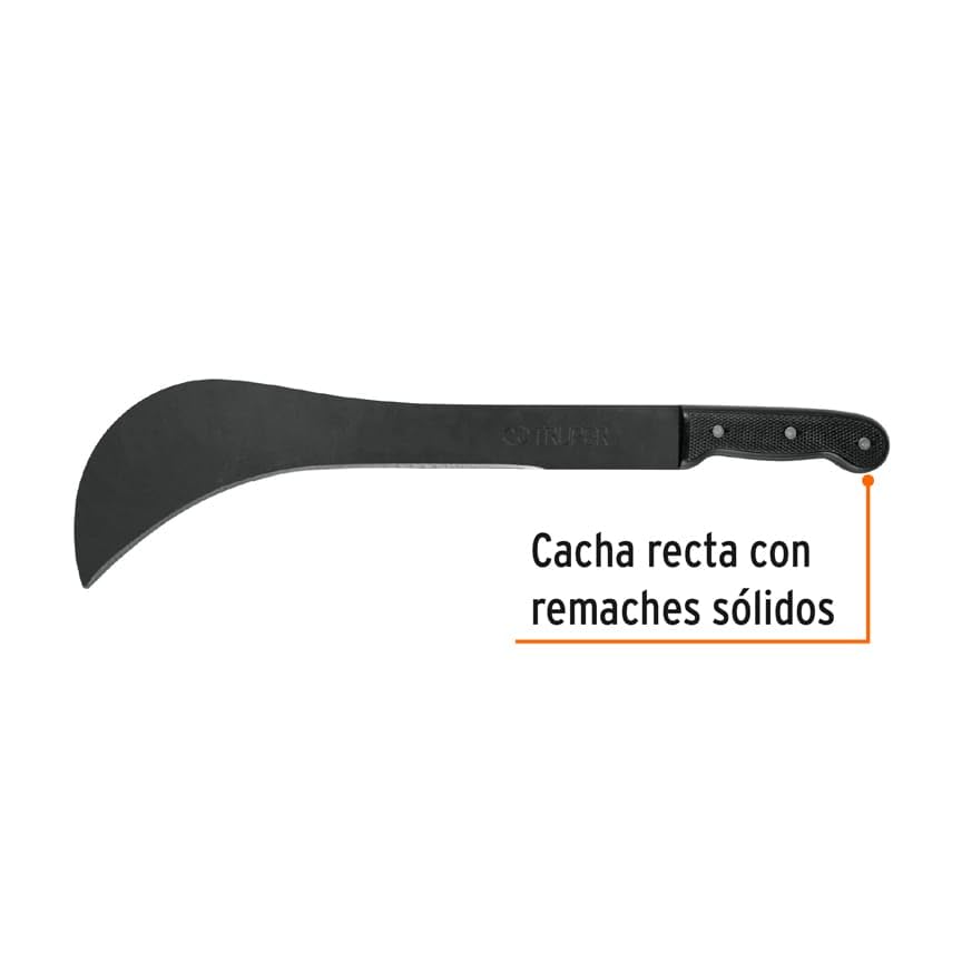 Truper MARA-R, Machete ranchero de cacha recta, remaches sólidos