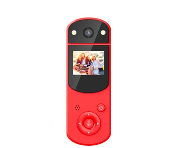 Auvce Digital de 1080P, Grabadora de Video Digital de Mano, Grabadora de Video de Acción Micro Multifuncional para Disparar (Rojo)
