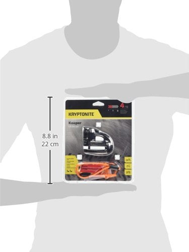 Kryptonite 720018000877 Keeper 5-S2 - Cerradura de Disco cromada, Negro, Una Talla