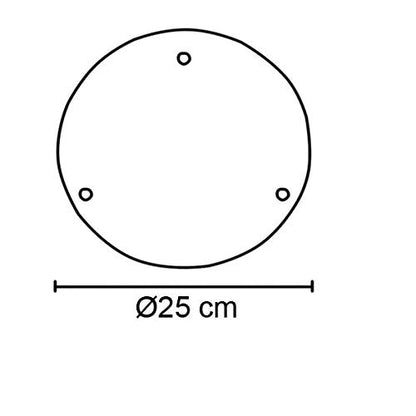 Maxxi MX-ACC04/B Base para 3 Luminarios, color Blanco