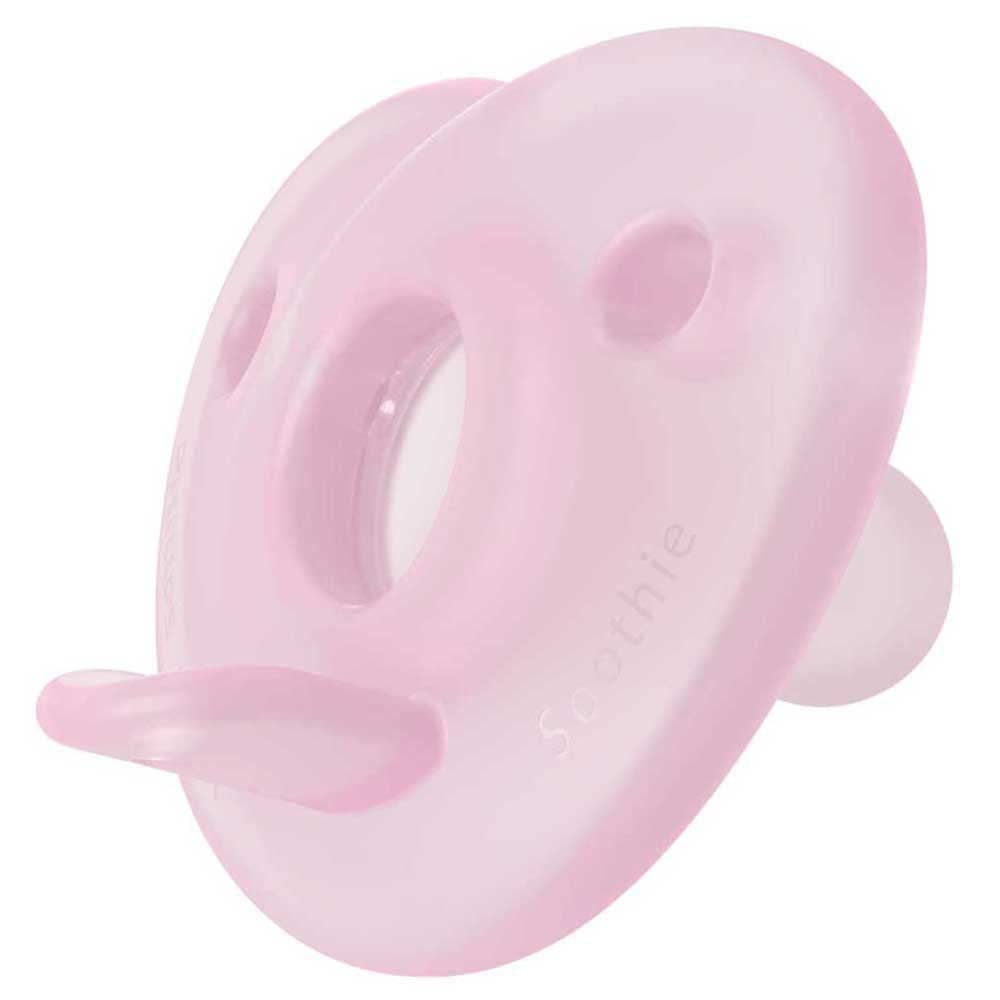 Philips Avent Chupón Soothie Heart Ortodóntico Rosa | Mayor confort para su carita | Silicona grado médico | Forma corazón que evita tocar la nariz | 0-6 m | 2 pz | SCF099/22