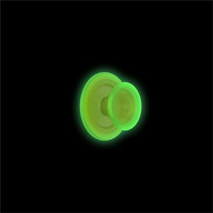 PopSockets - Empuñadura para teléfono MagSafe con soporte, soporte magnético, parte superior intercambiable, sujeción segura para iPhone MagSafe, teléfono y tablet, Chartreuly translúcido brilla en la