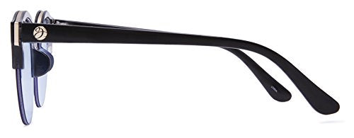 Avalon anteojos de sol para mujer, negro con transparente, Azul