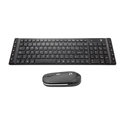 Kit inalámbrico de Teclado Multimedia y Mouse Ultraligero 18-8377