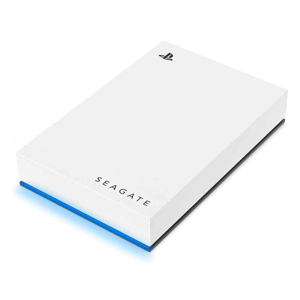 Seagate 2TB USB 3.0 portátil PlayStation 5 Game Drive HDD Externo - (Led Blue, PS5, Blanco)