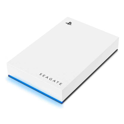 Seagate 2TB USB 3.0 portátil PlayStation 5 Game Drive HDD Externo - (Led Blue, PS5, Blanco)