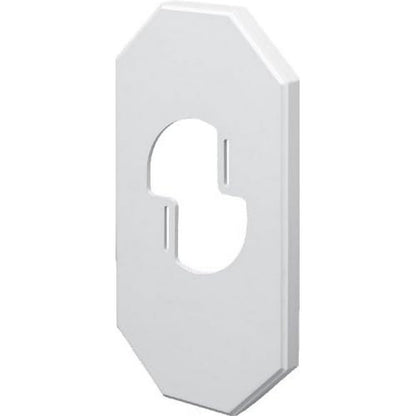 Arlington costanera placa para grandes accesorios, MEGA, Blanco