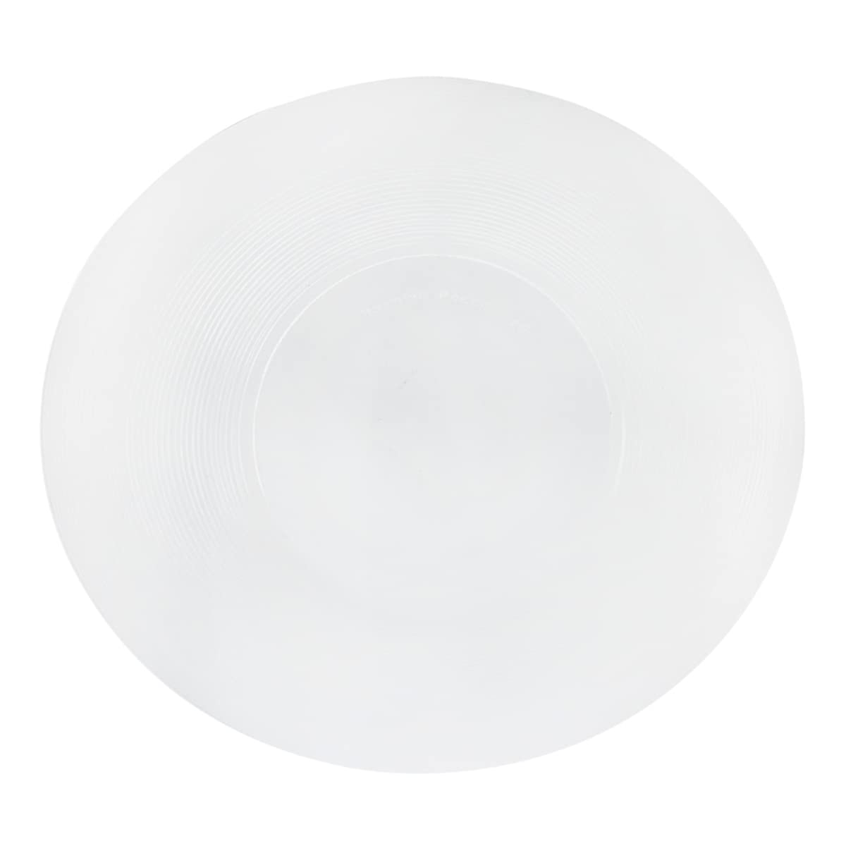 Trilogy | Set de 4 Platos Hondos o Bowls para Sopa, Elegante y Moderno con Diseño Ovalado, Vidrio Opal Templado Ultra Resistente, Colección Greco, Blanco, 23 * 20 cm, Hecho en Italia