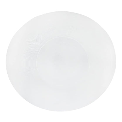 Trilogy | Set de 4 Platos Hondos o Bowls para Sopa, Elegante y Moderno con Diseño Ovalado, Vidrio Opal Templado Ultra Resistente, Colección Greco, Blanco, 23 * 20 cm, Hecho en Italia