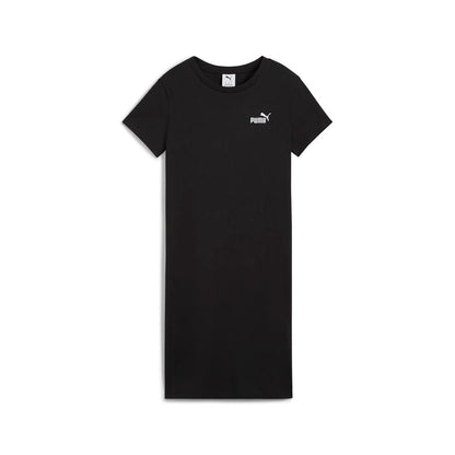 PUMA Essentials Vestido Tipo Playera Slim Fit para Mujer - M - Negro Ah25