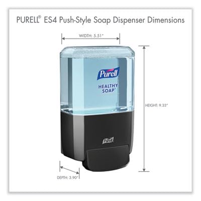 PURELL HEALTHY SOAP ES4 Dispenser, Graphite - Dispenser for ES4 HEALTHY SOAP 1200mL Refills - 5034-01