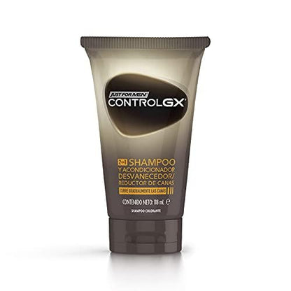 Just For Men Control GX Shampoo Desvanecedor Canas Hombre 3 Pack 118 ml