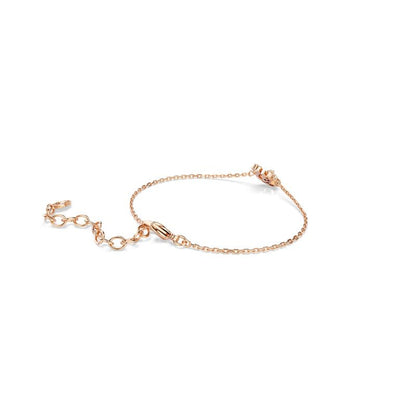 Pulsera Swarovski Swan, Mixtos, Swan, Blanco, Oro rosa-tSwarovski Chapado en uno