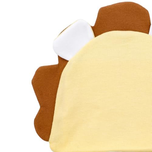 Baby Creysi Set de Disfraz 3 Piezas León Pañalero Manga Corta, Gorro y Tines Color Amarillo