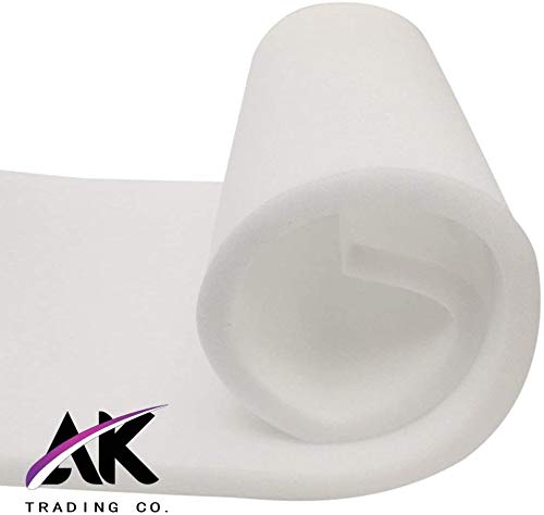 AK TRADING - COMPAÑÍA. Cojín de repuesto de asiento AK-Trading Upholstery de densidad media, 2 pulgadas de alto x 24 pulgadas de ancho x 72 pulgadas de largo