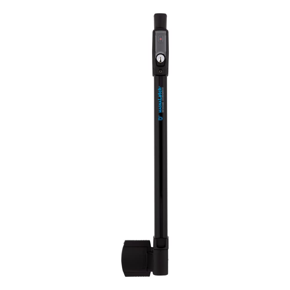 National Hardware - Pestillo magnético de seguridad para piscina, N346-210, cierre de puerta a prueba de niños para puertas de piscina o cerca, color negro