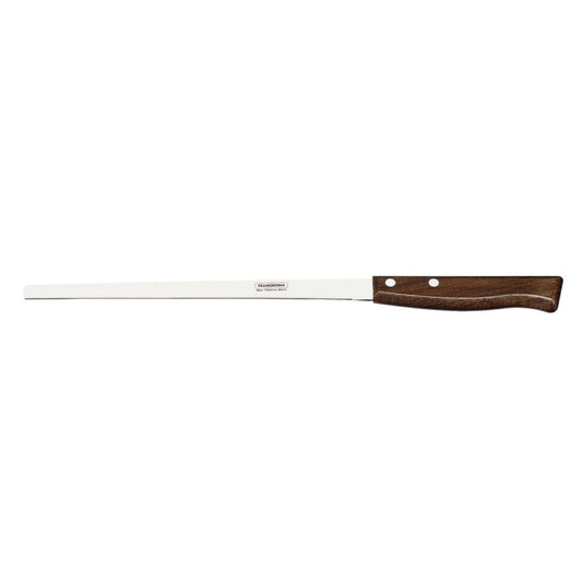 TRAMONTINA Cuchillo Jamonero 9" Tradicional con Lámina en Acero Inoxidable y Mango en Madera Natural