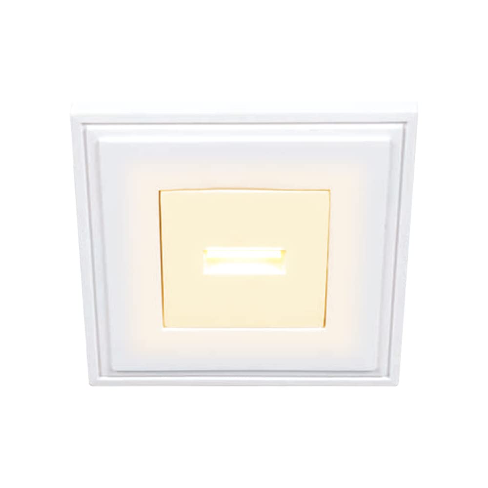 Tecnolite Lámpara Downlight LED Empotrable de Yeso, Sin Marco, 1 W, Luz Suave Cálida, LED integrado